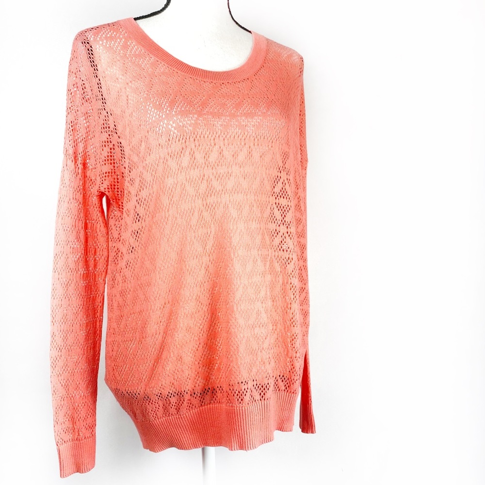 MADEWELL Lightweight Loose-knit Orange Sweater XS